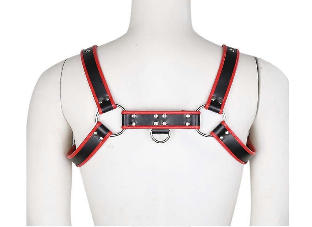 Adjustable PU Leather Chest Harness