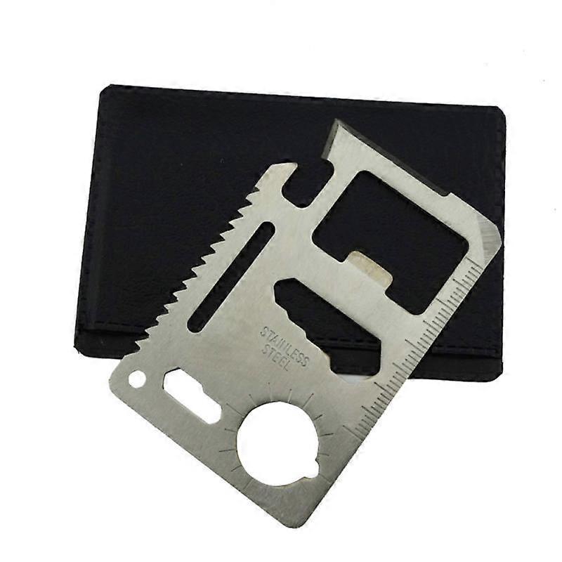 Multifunctional Stainless Steel Knife Tool Card Outdoor Camping Hiking Survival Rescue Emergency Service Tools Pocket Guillotine for Business Cards