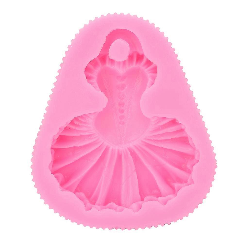 Pink Dancing Skirt Silicone Mould for Baking Cakes and Cookies - DIY Kitchen Tool, Flexible, Durable, 3D Design