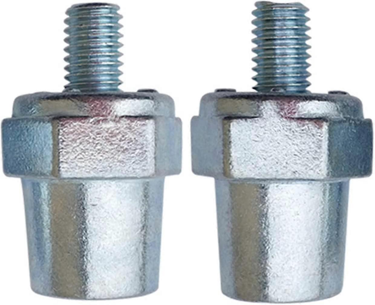 2pcs Universal Positive Negative Battery Terminal Connector Silver Corrosion Resistance Wiring Post Connectors Side Extender(+):17-19mm,(-):15-17mm