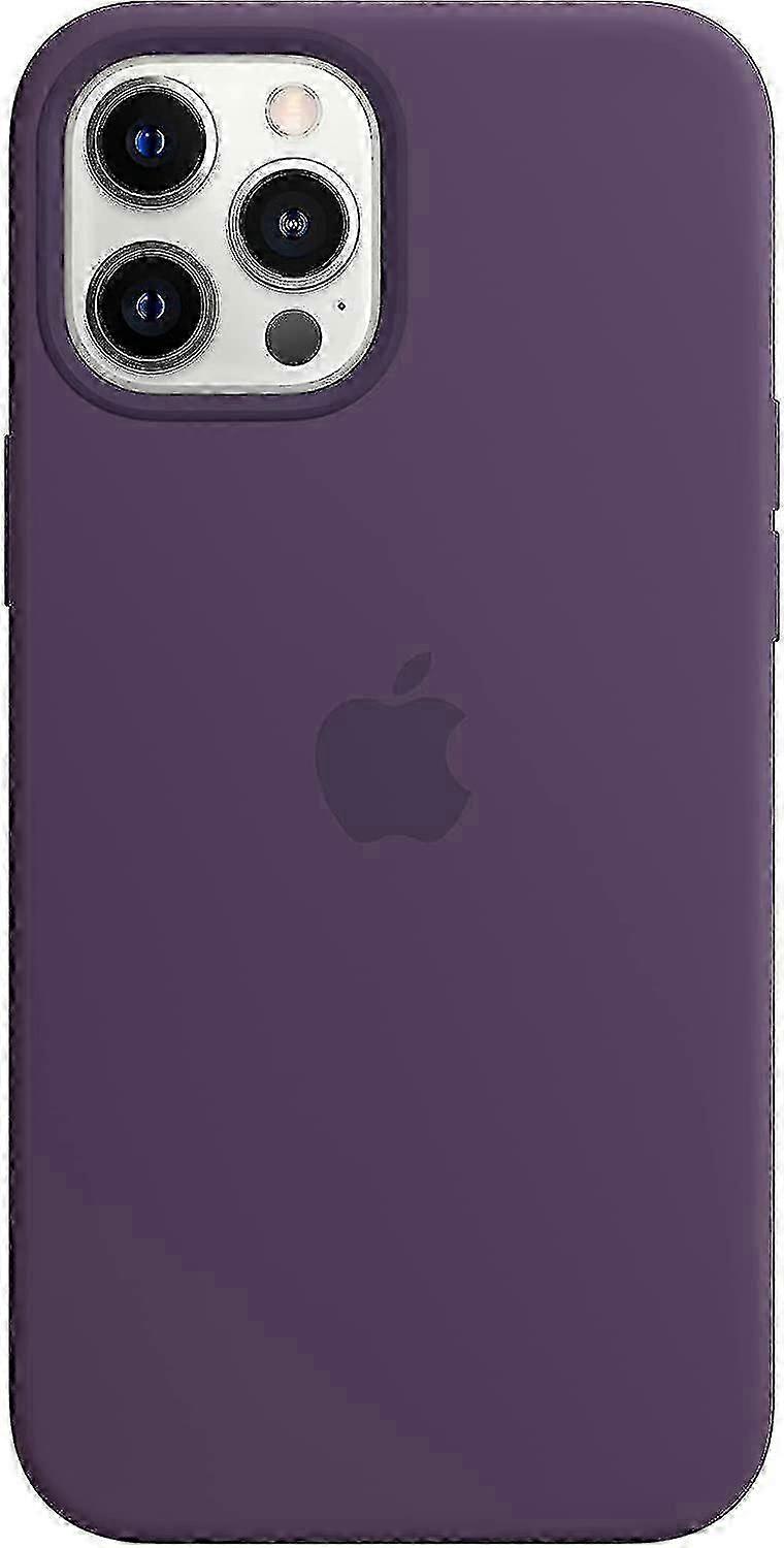 Silicone Case with compatible iPhone 12 Pro Max - Magnetic Attach, Detach Experience, MagSafe Compatible_Gift for G