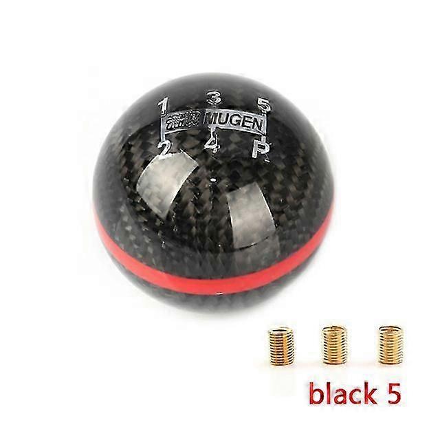 Gear Shift Knob Genuine Carbon Fiber for 5 / 6 Speed Manual / Automatic Spherical Shift Knob