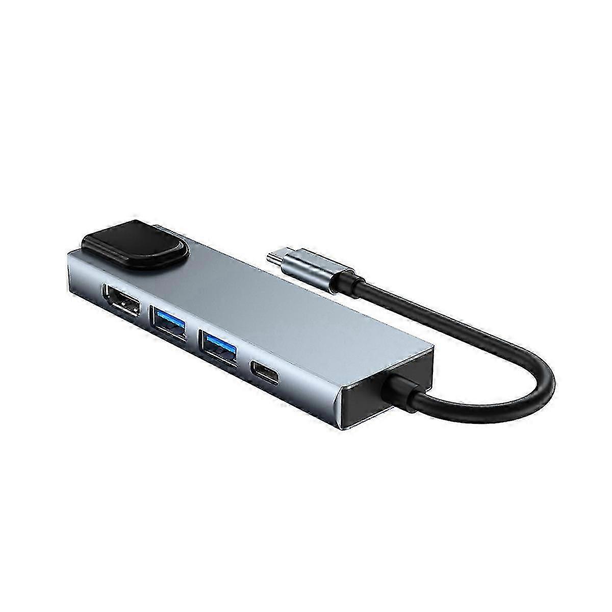 Type C vers RJ45 USB 3.0 USB C HUB Répartiteur de type C vers -Adaptateur pour ordinateur portable compatible 4K avec