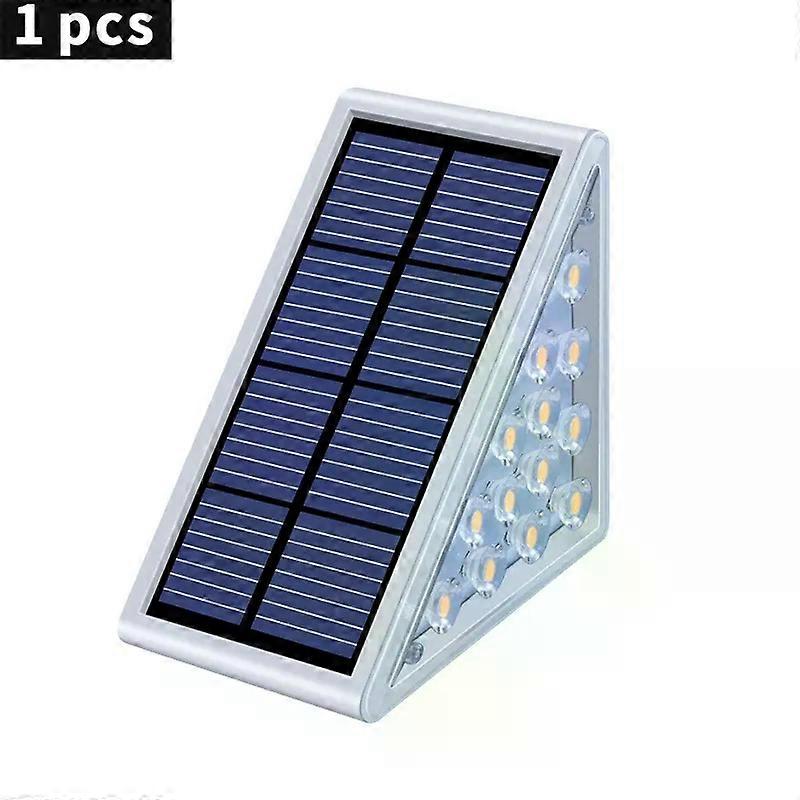 LED Outdoor Solar Light Step Lamp Lens Design Super Bright IP67 waterproof Anti-theft Stair Light Decor Lighting compatible Garden Deck