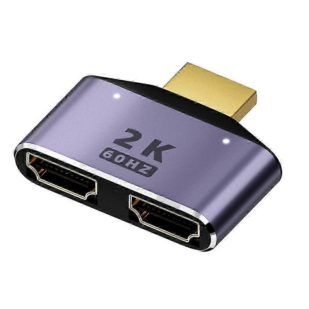 HDMI-compatible Splitter 1 in 2 Out, 2K Splitter for FullHD 1080P 3D Splitter