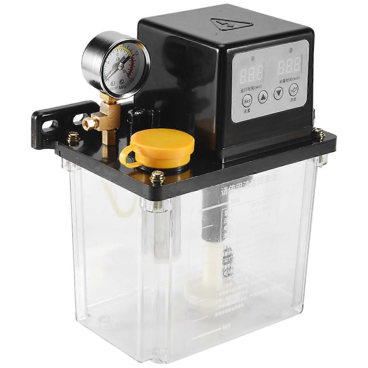 2L Automatic Lubricating Oil Lubrication Pump with Pressure Gauge