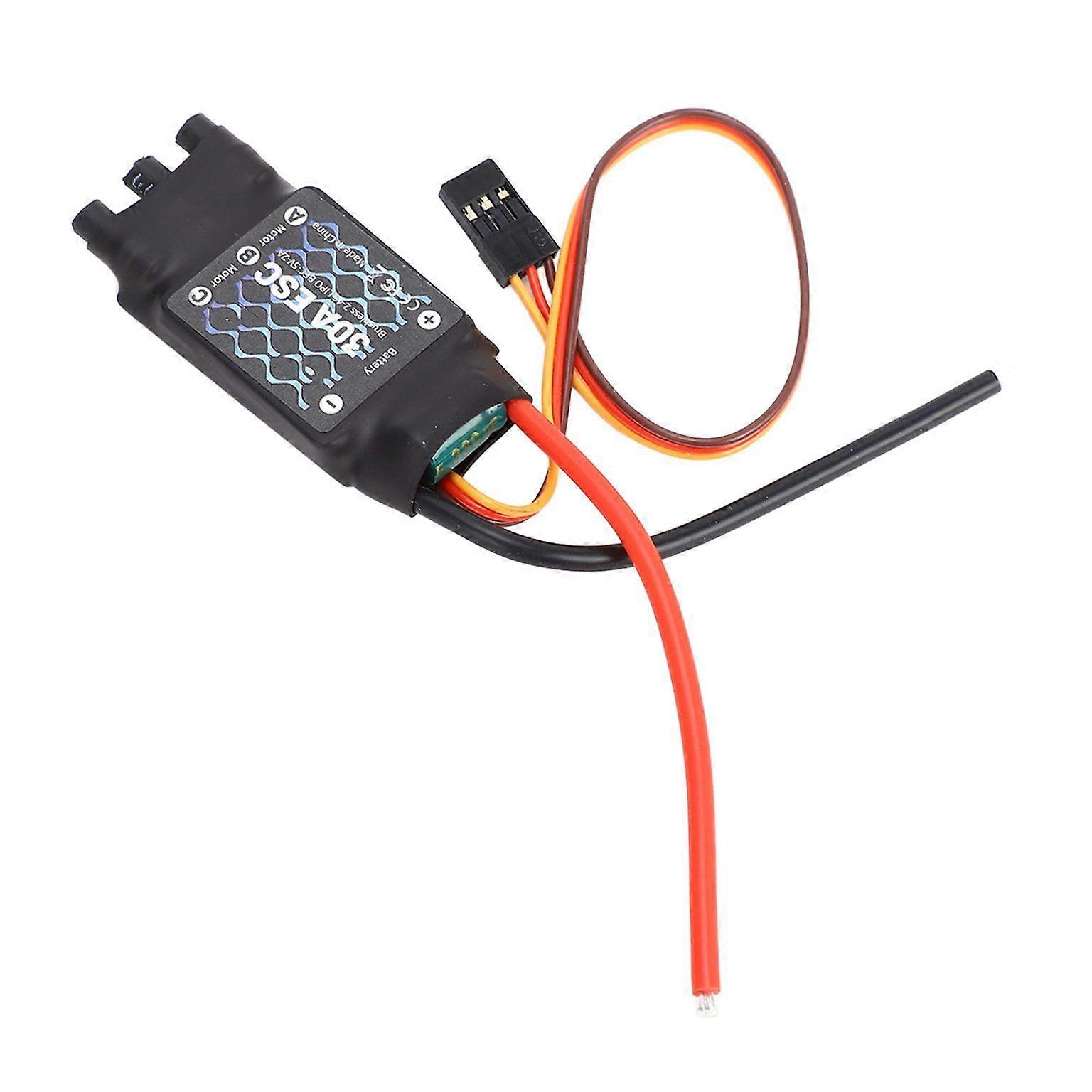 30A Brushless ESC with 5V 2A BEC for 2-4S Electric Speed Control