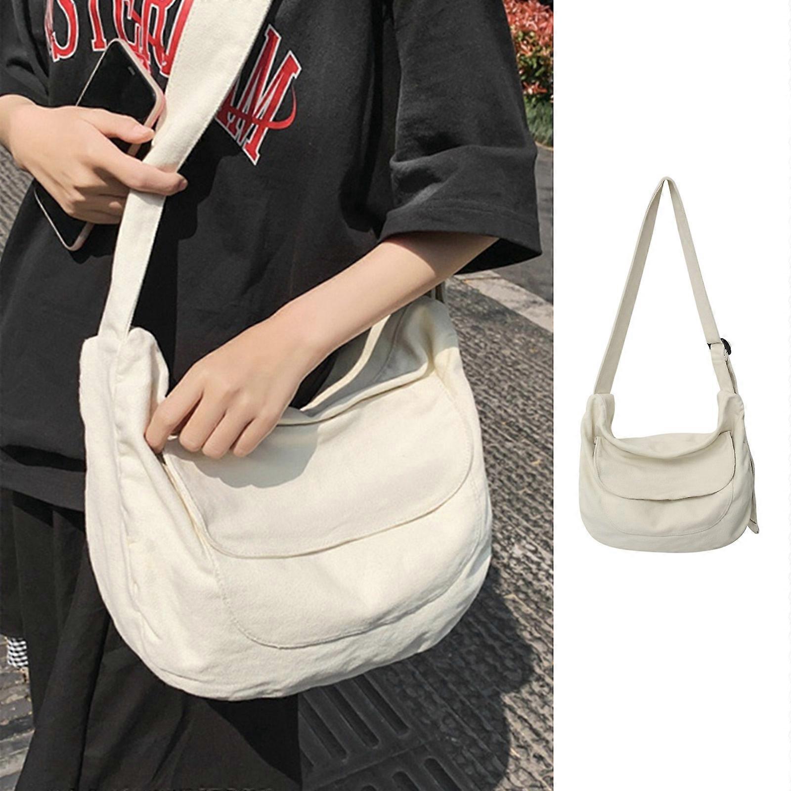 CORIOS Women's Large Canvas Tote Bag - 30x30x10cm, Crossbody Shoulder Bag, Multi-Pocket Casual Handbag