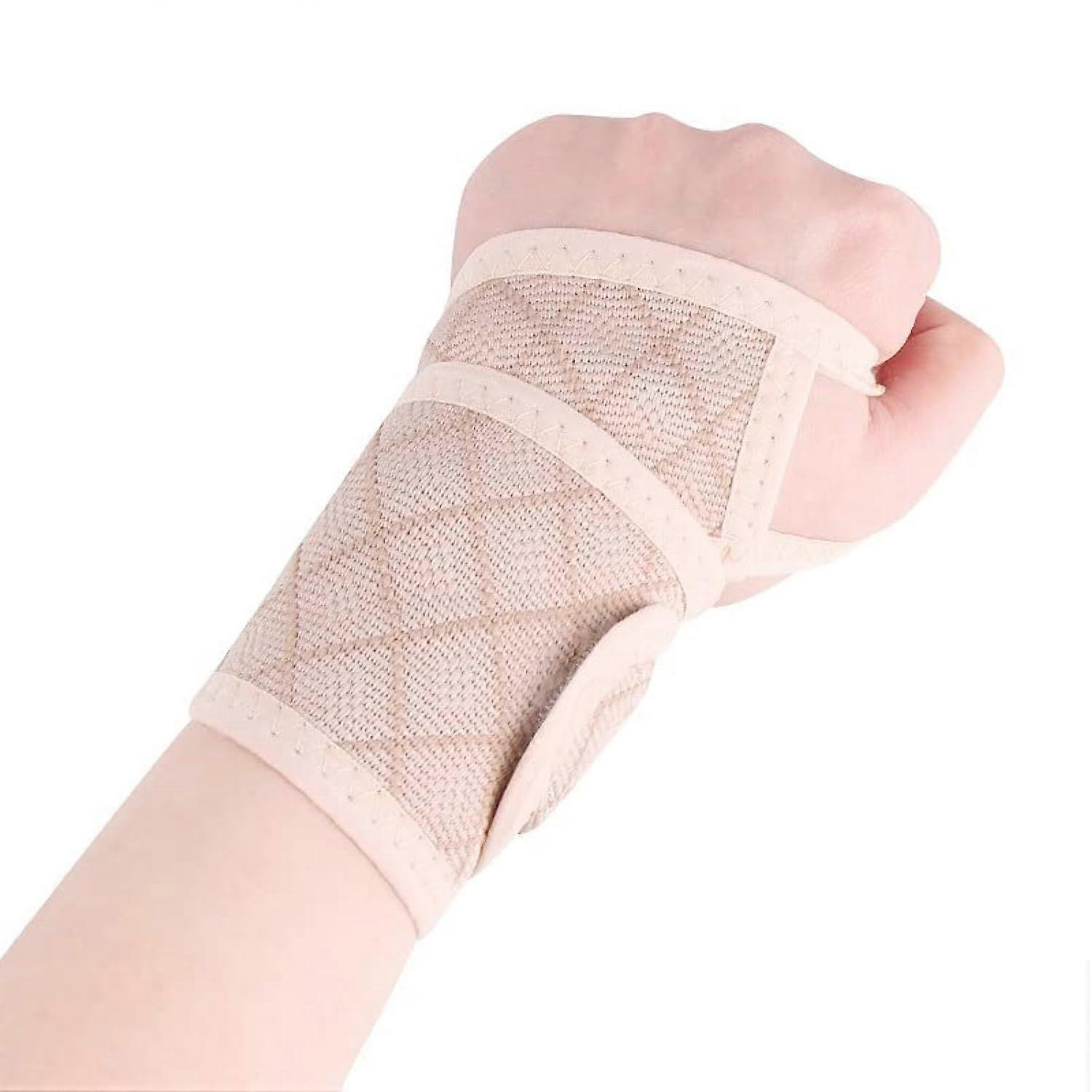 2 Pack Wrist Brace for Weightlifting, Carpal Tunnel Support, Adjustable Size, Breathable Material, Black Color