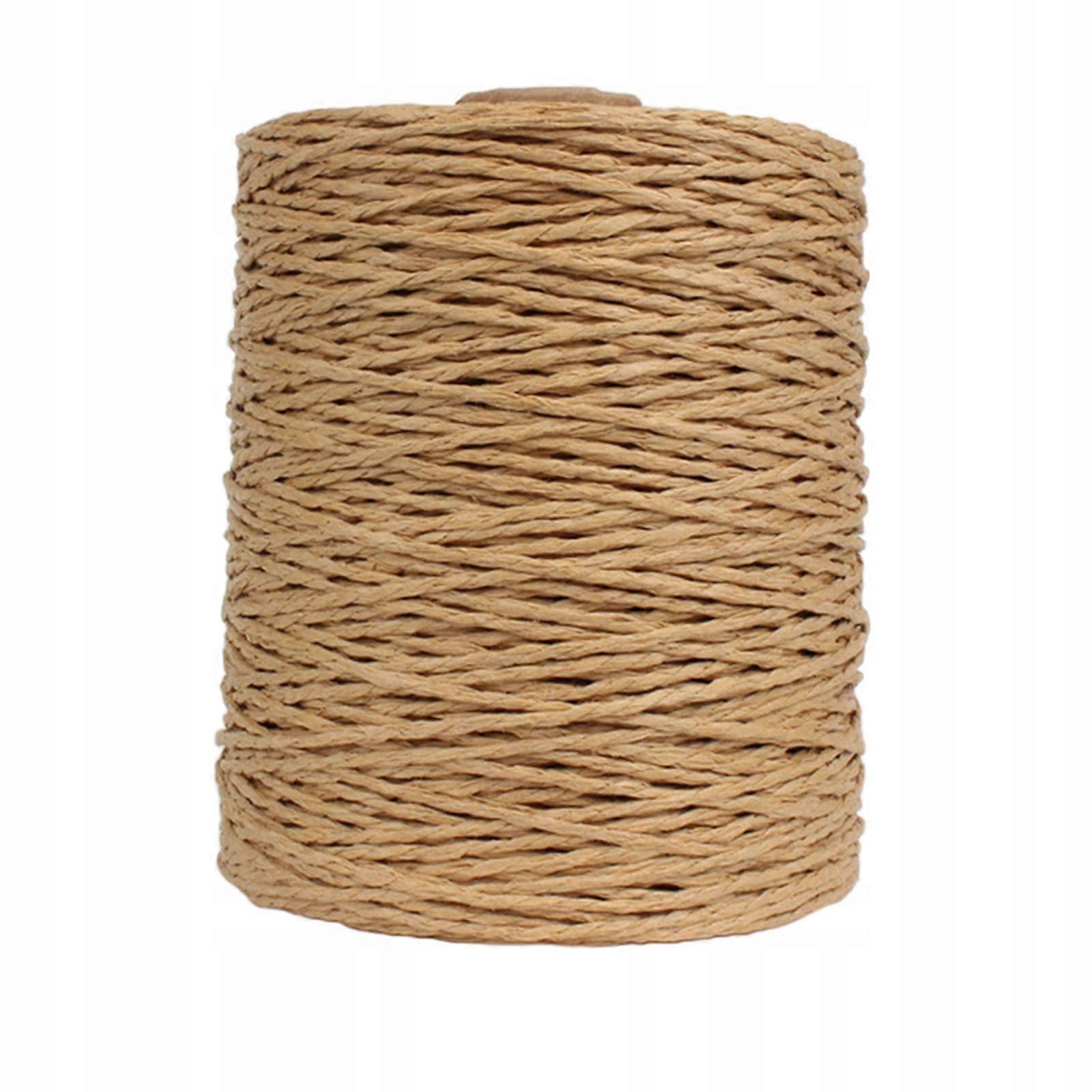 Χάρτινο νήμα Raffia μήκους 300 μέτρων, φυσικό κορδόνι που δίνει