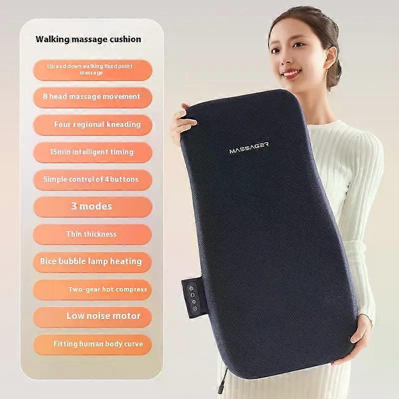 高品質の充電式ホットコンプレスマッサージクッションウエストバックレストマッサージャー3ギアネックニーディングバック&フルボディマッサージパッド