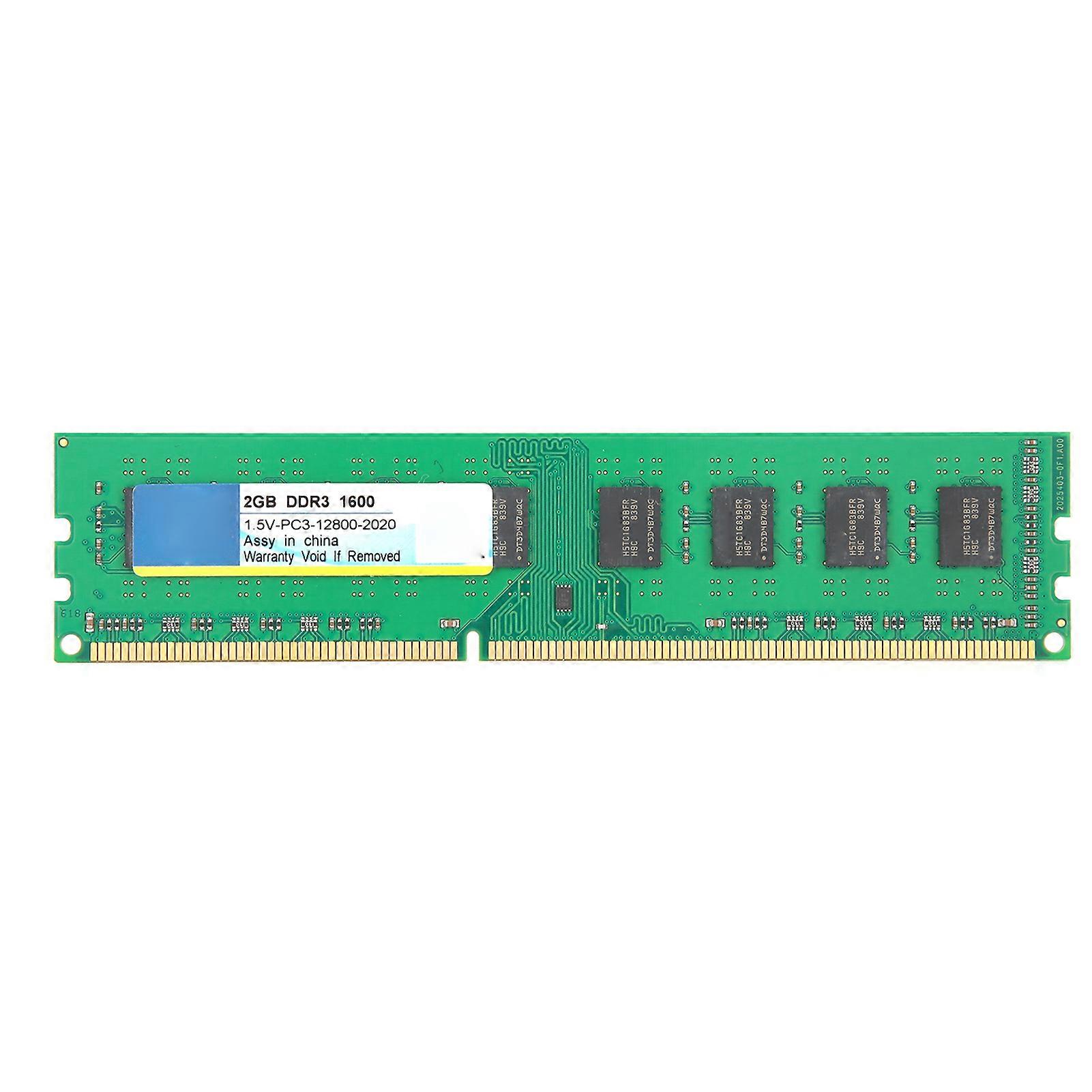 Xiede Desktop Computer Memory Bar Module DDR3 2GB 1600Mhz PC3‑12800 1.5V for AMD 3rd Gen
