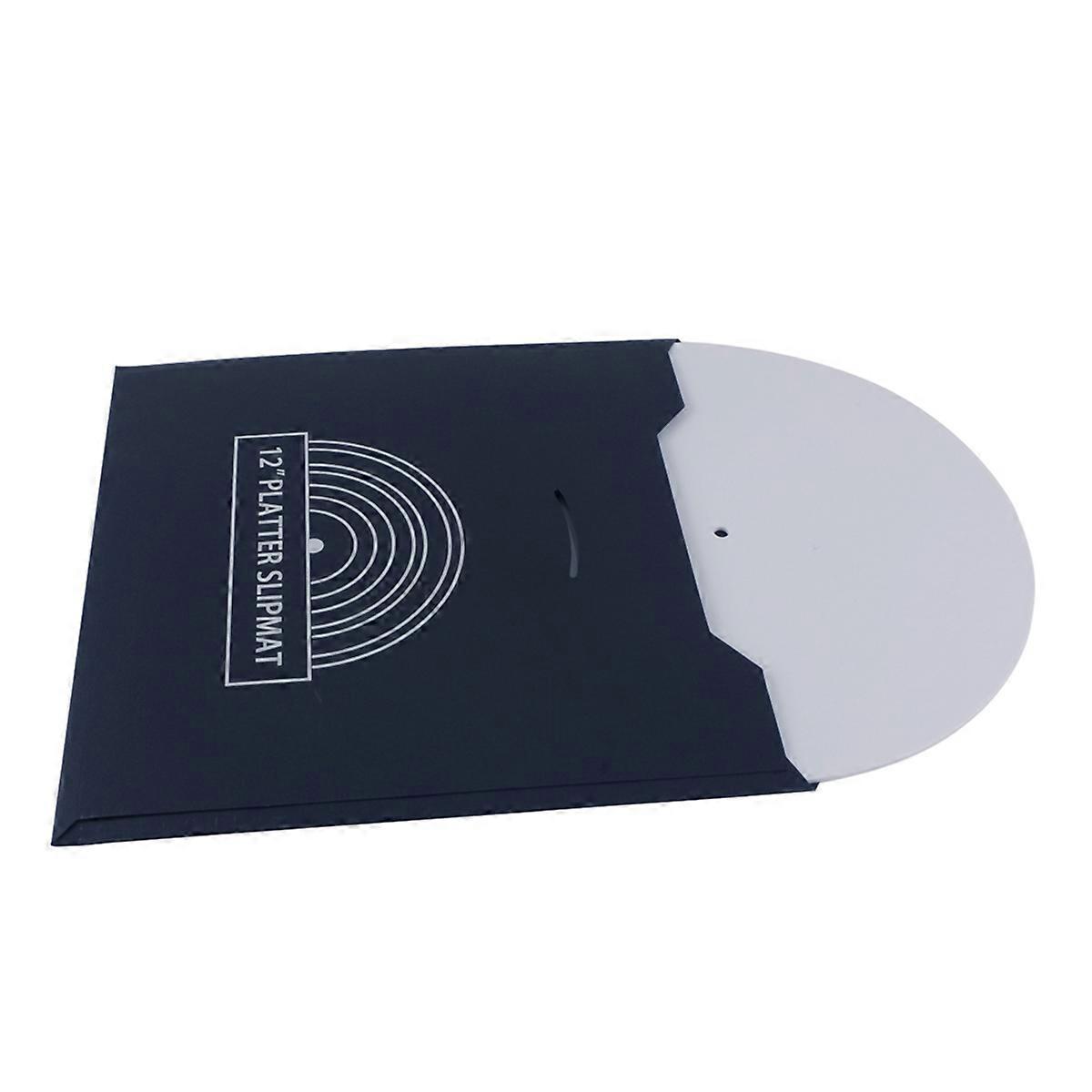 White Acrylic Vinyl Record Mat Record Turntable Mat Anti-Noise