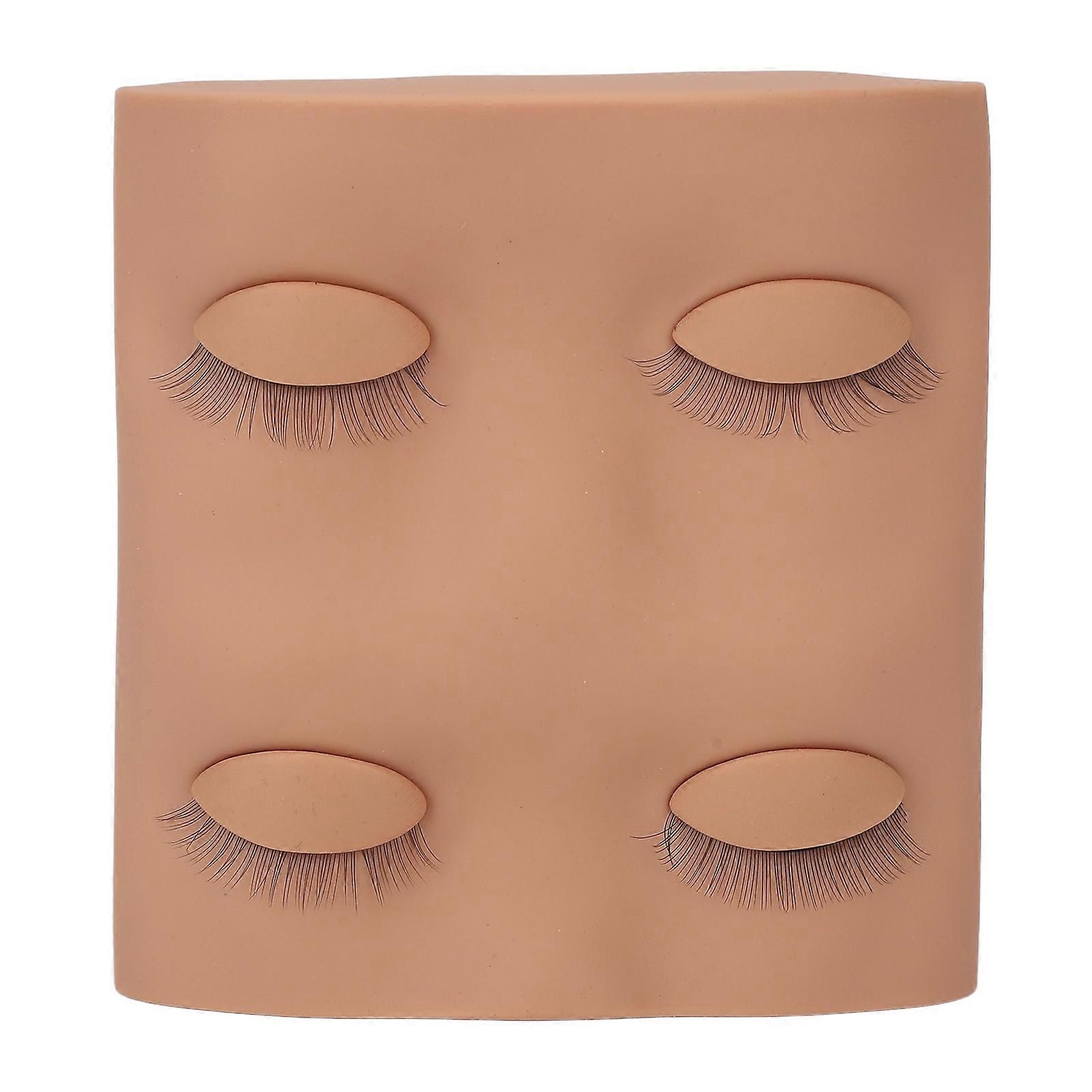 False Eyelash Extension Training Mannequin Head with Removable Eyelids for Nude Makeup Training
