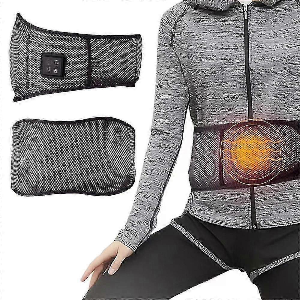 Heating Pad - Cordless Heating Pad Back Support With Heating And Massage Function, Heating Massage Pad, Rechargeable Plug-in Heating