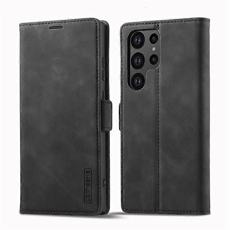 LC.IMEEKE yhteensopiva Samsung Galaxy S24 Ultra -kotelon kanssa Magneettinen suljin Mikrokuituinen nahkainen puhelimen kansi
