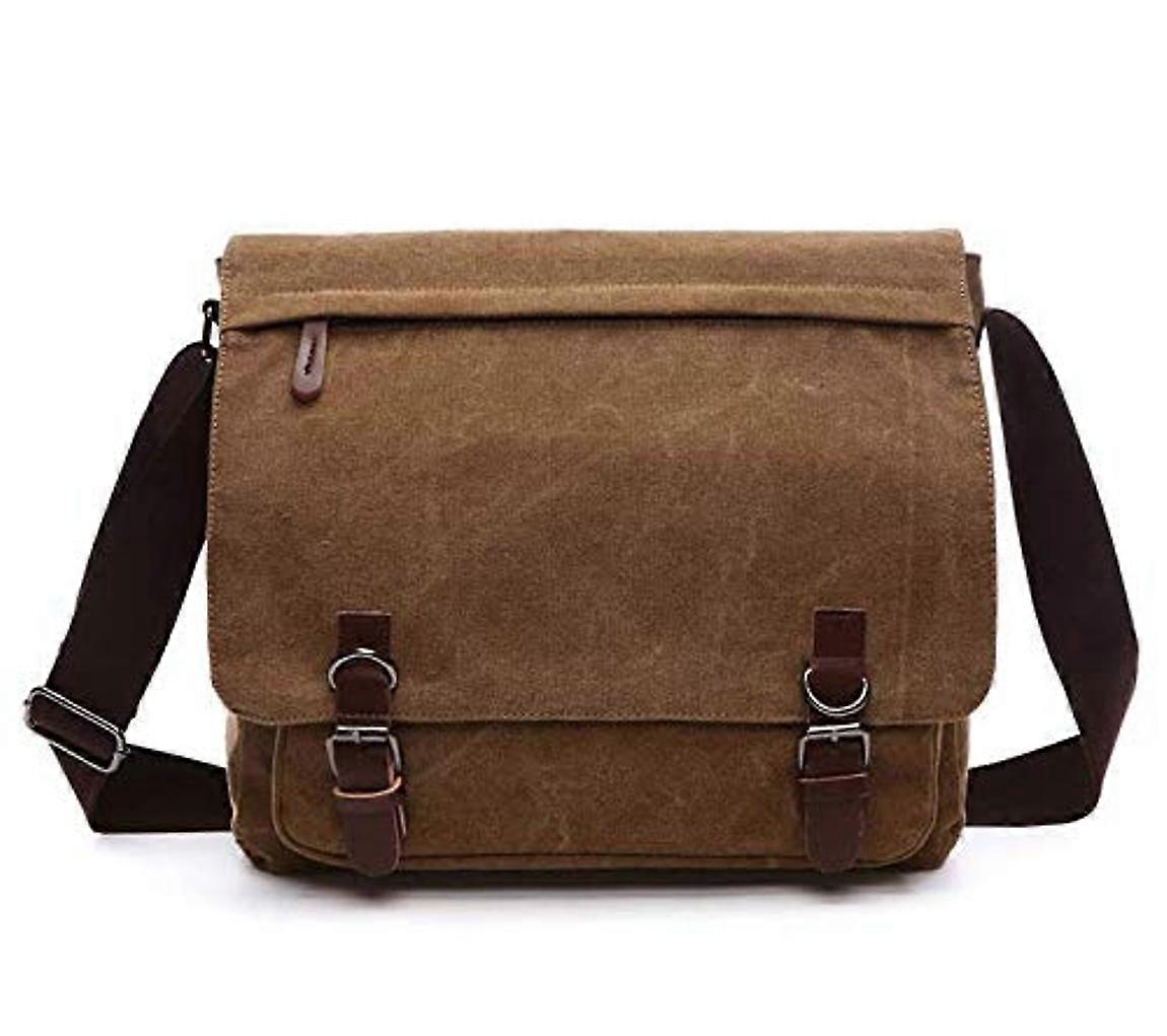 Canvas Laptop Bag for 11.6-Inch Lenovo Chromebook C330 500E 300E, Dell Inspiron 11, Dell Chromebook 11 - Brown Travel Shoulder Bag