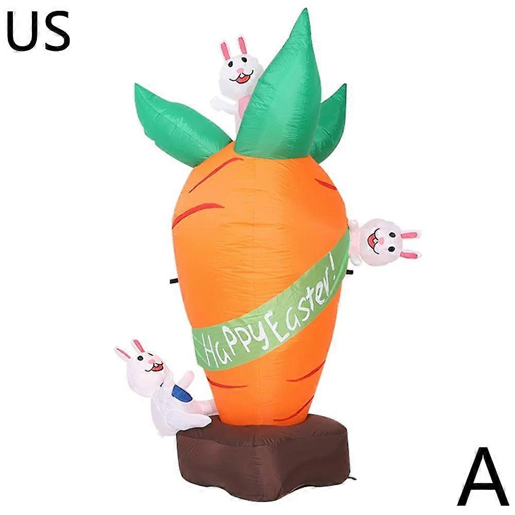 Grande décoration gonflable de cour de lapin de Pâques de 70x31 pouces avec ventilateur intégré pour l’affichage festif de vacances à l’intérieur et à l’extérieur