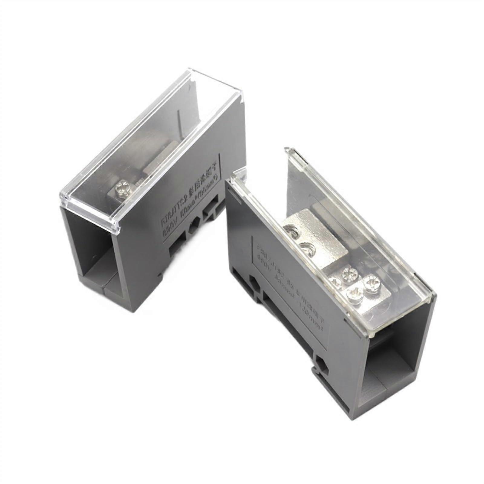 FJ6/JTS2 DIN Rail Terminal Block High Current Connector 100A 150A 250A 690V 1 In 4 Out Split Junction Box Color Wide21