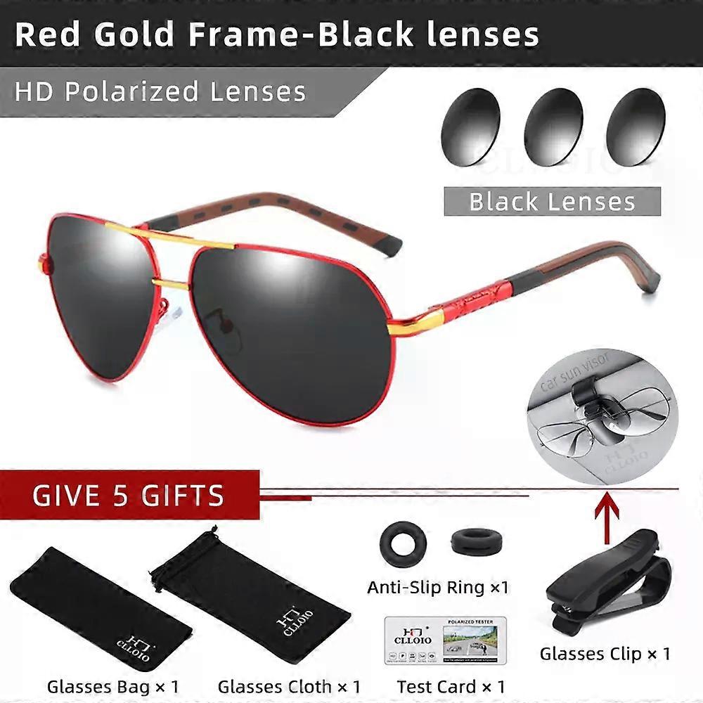 Unbrand Men Classic Aluminum Polarized Sunglasses Women Driving Glasses Pilot Sun Glasses Brand Desi