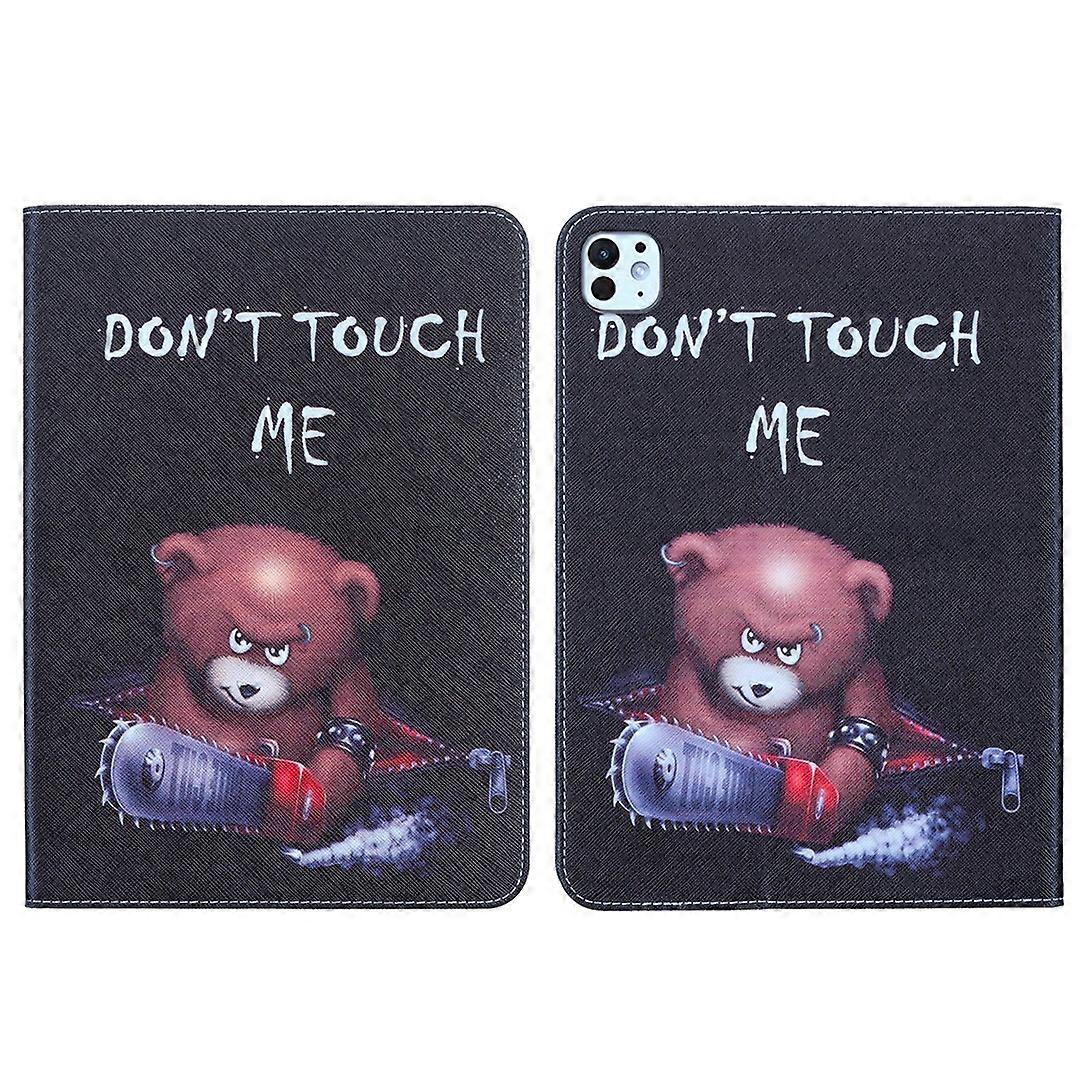 Colored Drawing Leather Tablet Case