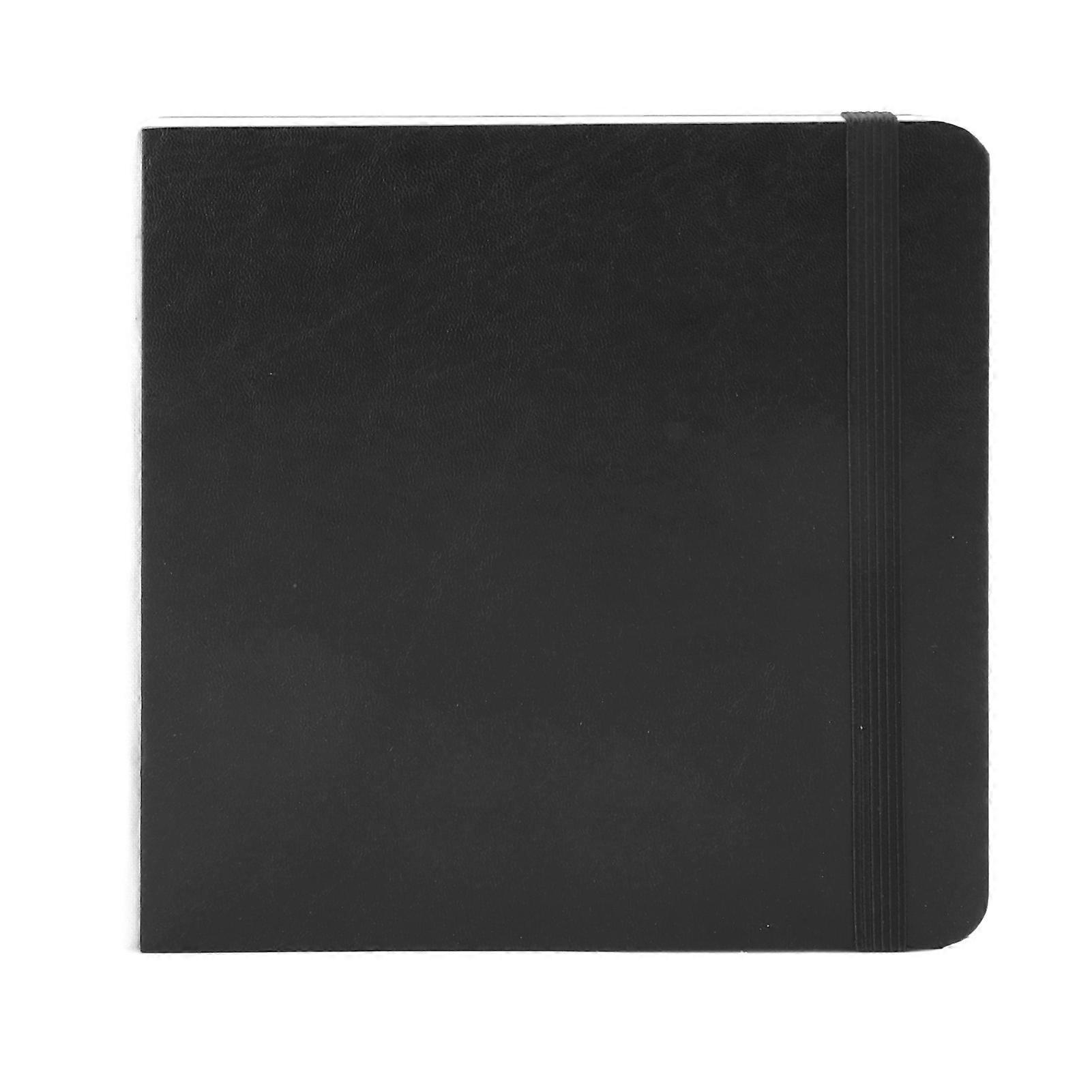 Watercolor Sketchbook 30 Sheets 300GSM Sketch Pigment Painting Paper Drawing Pad for Daily and Travel Use 15x15cm Black