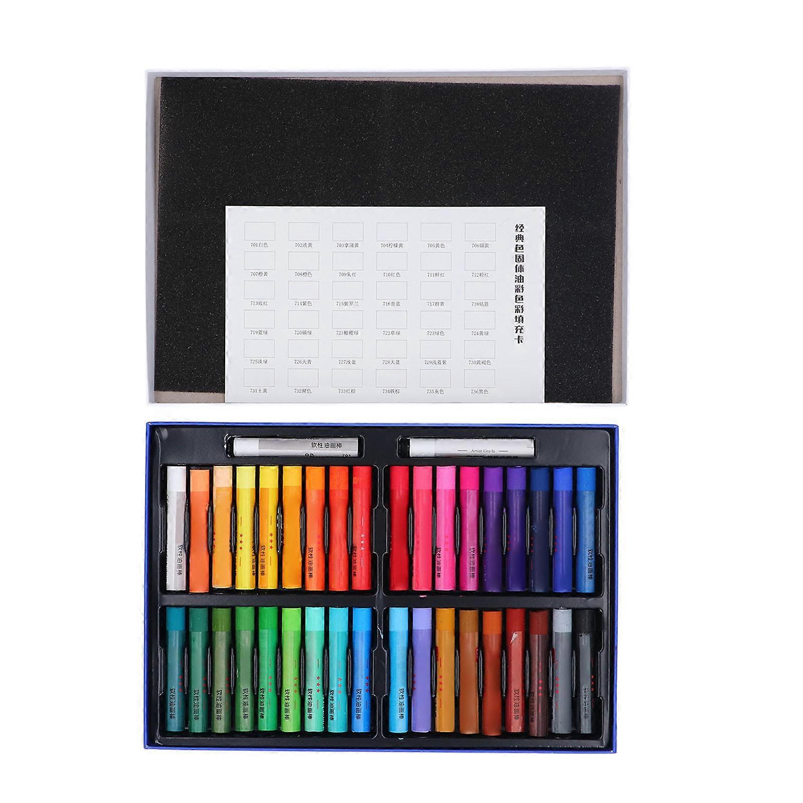 סט פסטל שמן צבע אחיד תוסס רך פסטל שמן לציור מיזוג שכבות הצללה