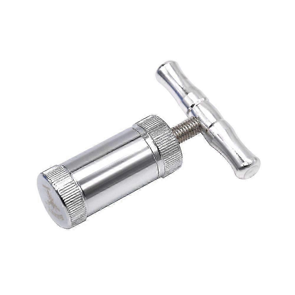 Compact Spice Press Tool with Ergonomic T-Handle - Stainless Steel Construction