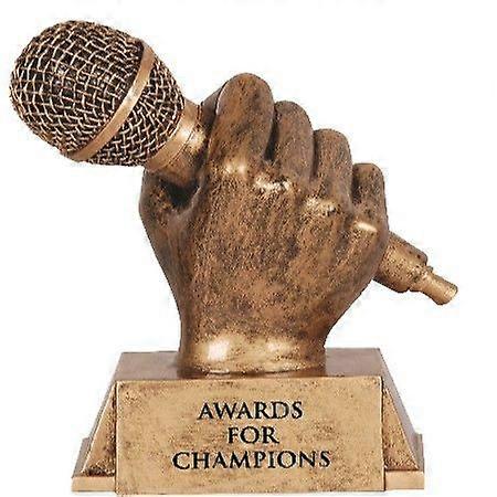 جائزة كأس الميكروفون، جائزة تمثال الميكروفون، كأس الراتنج، ديكور المنزل، ذهبي