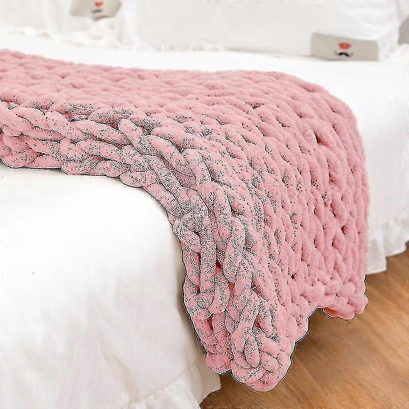 Hand gestrickte dicke Decke dick warm gemütlich soft to Touch