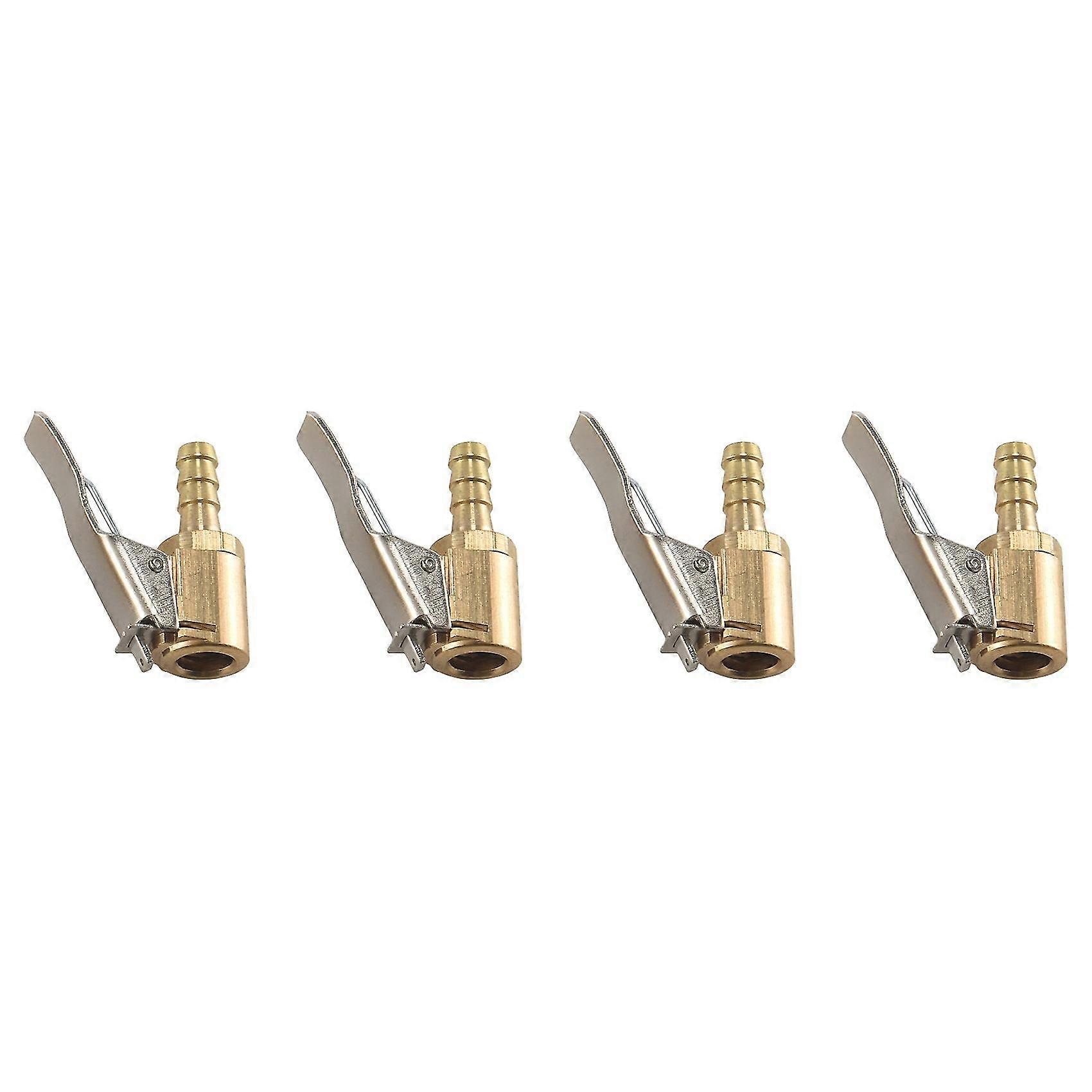 4pc 6mm Auto Luftpumpe Chuck Clip Auto LKW Reifen Reifen Inflator Ventil Stecker Auto Open Messing Vorbau T