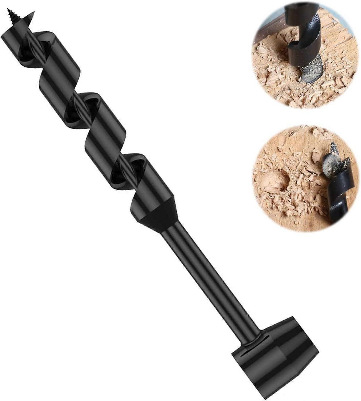 1PCS Manual Auger, Multi-Purpose Manual Survival Drill Bit, Manual Auger Requiring the Use of a Wooden Stick, Hand Drills for Woodworking, for Outdoo