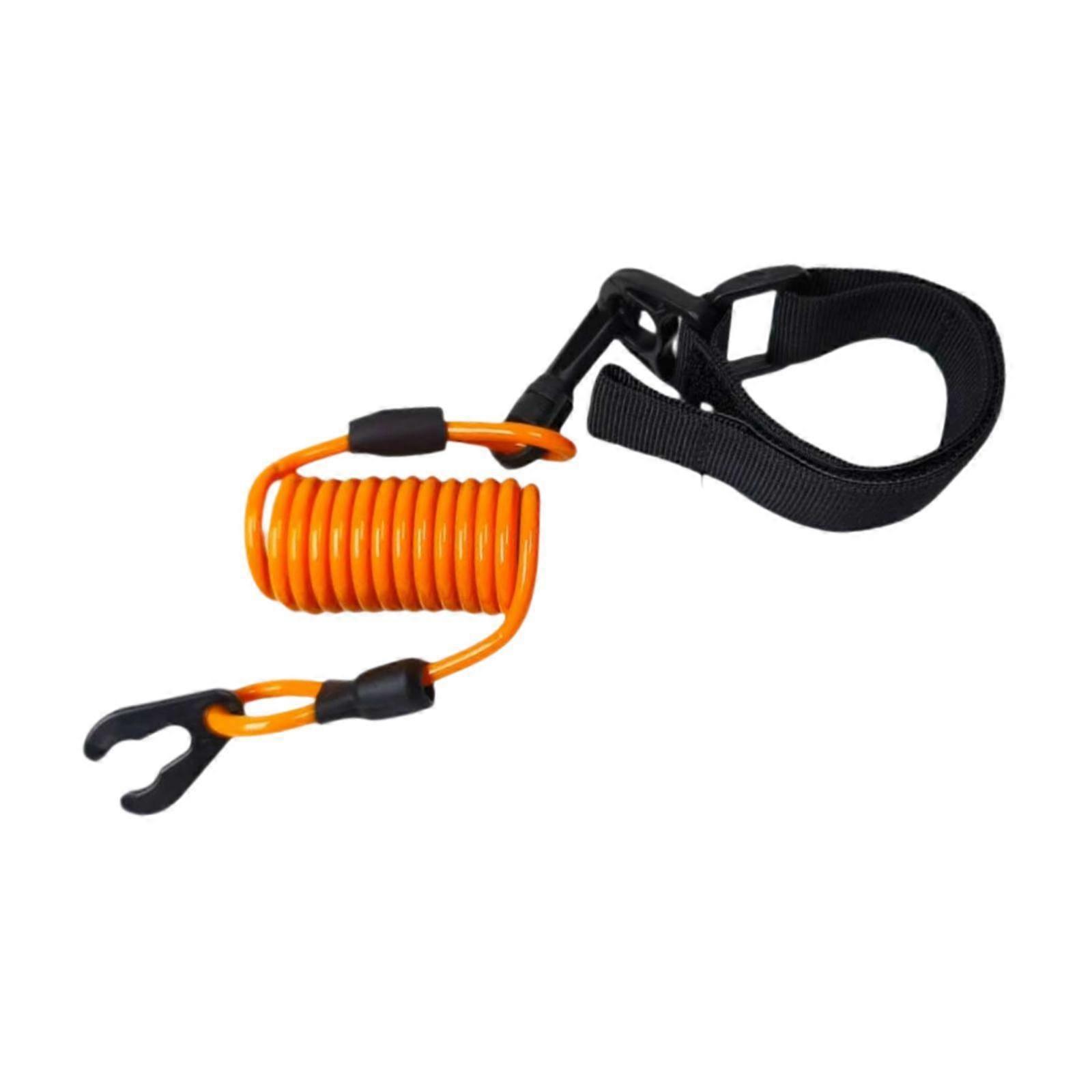 Start Stop Kill Safety Lanyard with Wrist Strap Outboard Engine Tether Cord