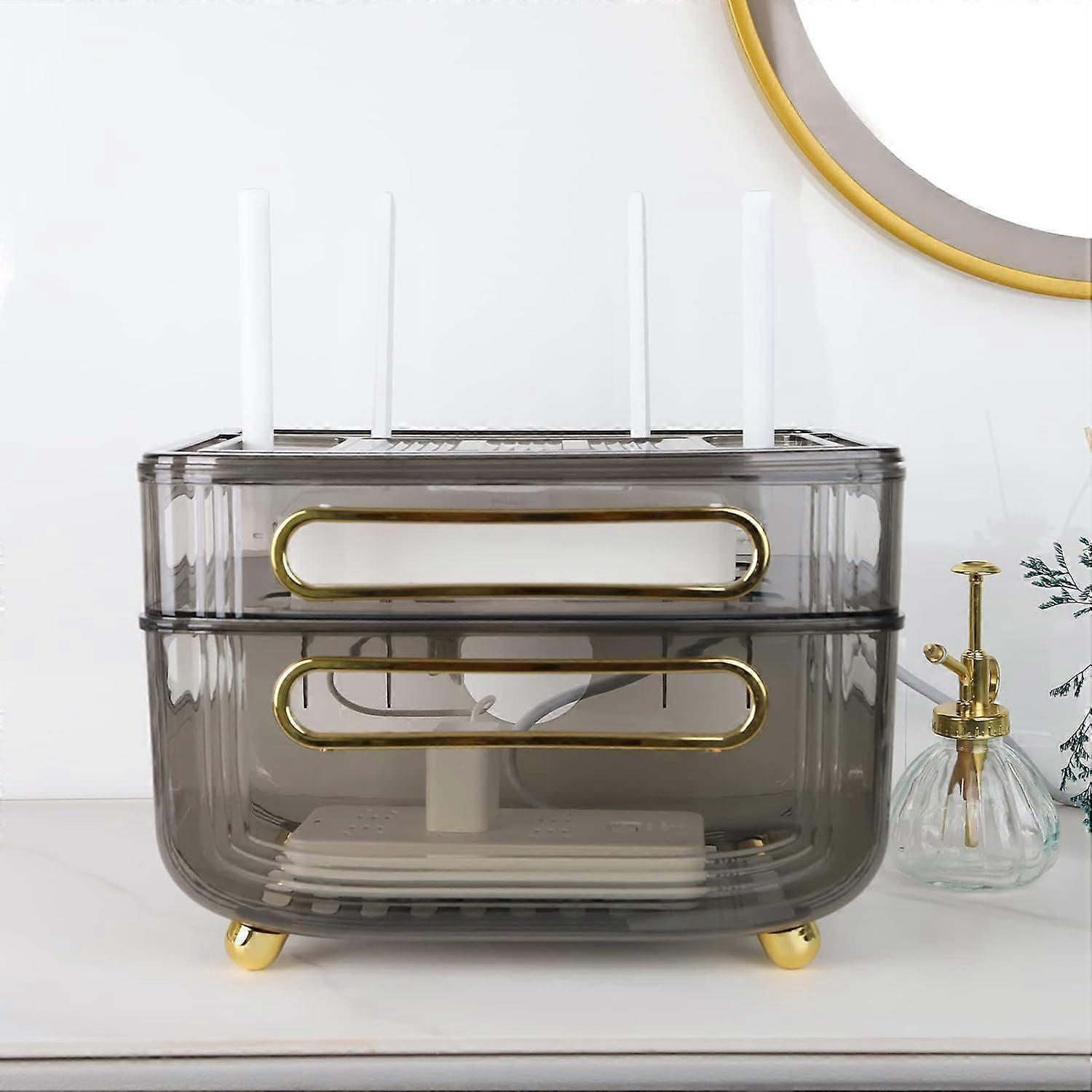 2025 Latest Model  Desktop & Wall-Mounted Router Storage Plastic Wireless WiFi