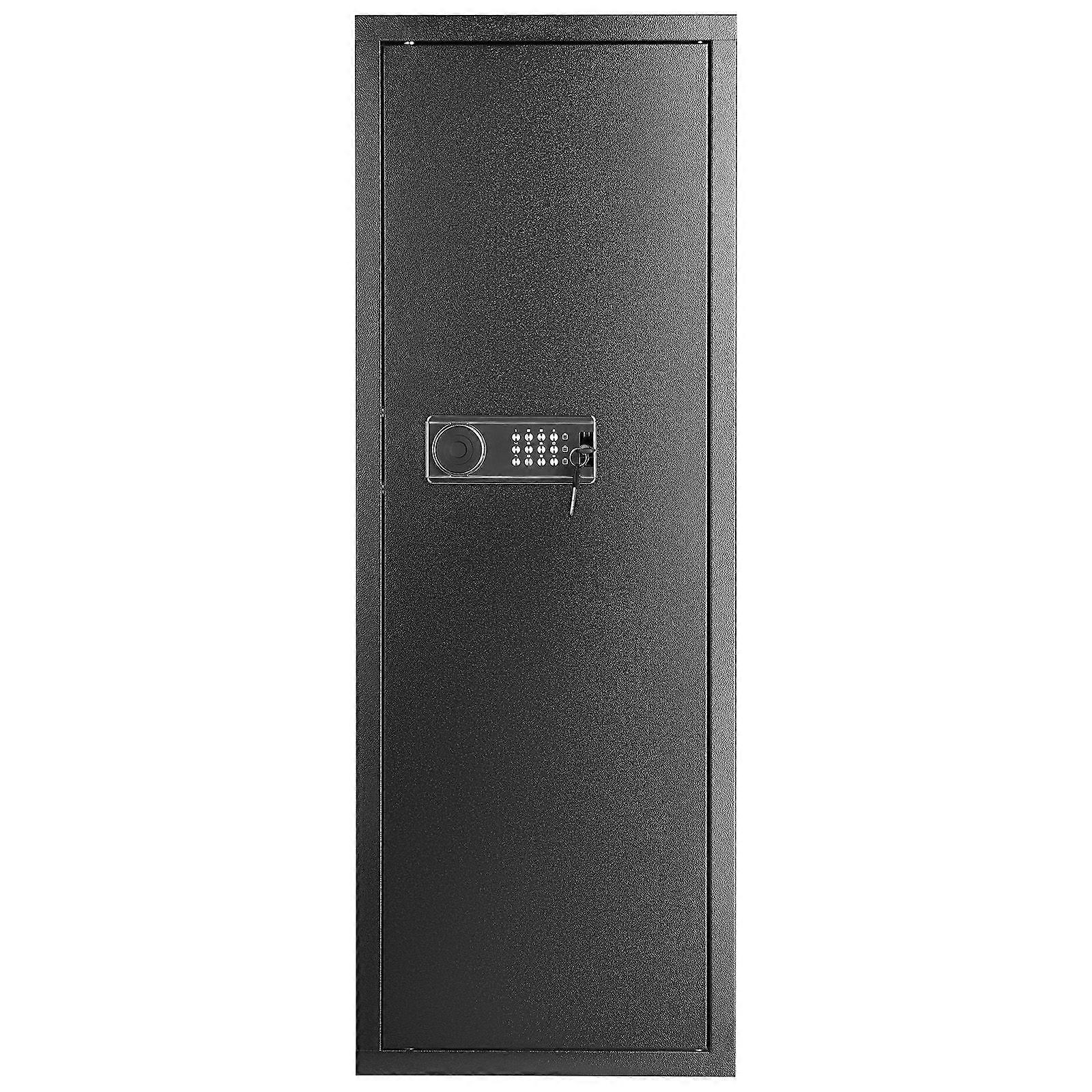 6-8 Rifles Gun Safe, Rifle Safe with Lock & Digital Keypad, Quick Access Tall Gun Storage Cabinet with Removable Shelf