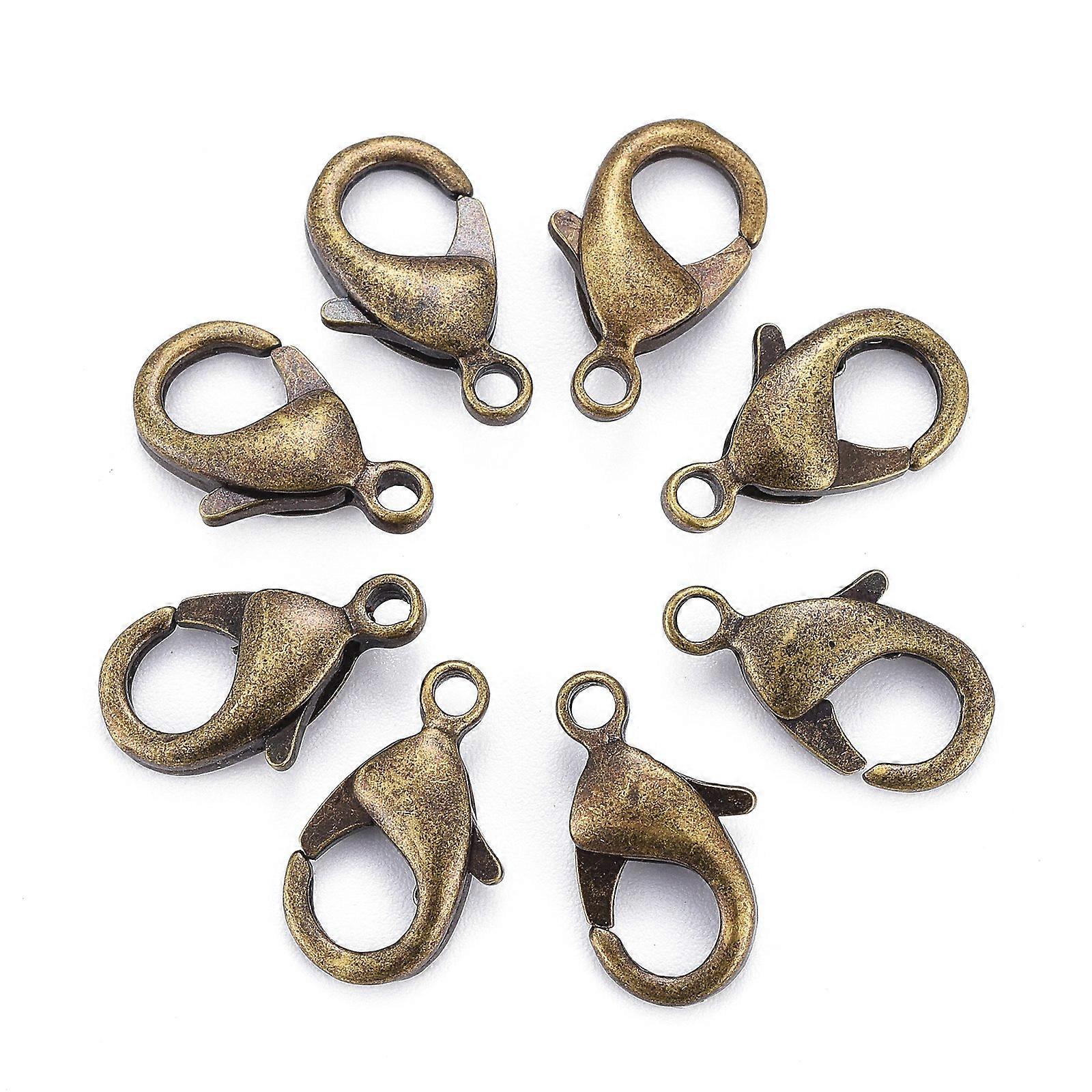 200pcs Brass Lobster Claw Clasps Parrot Trigger Clasps Jewelry Findings
