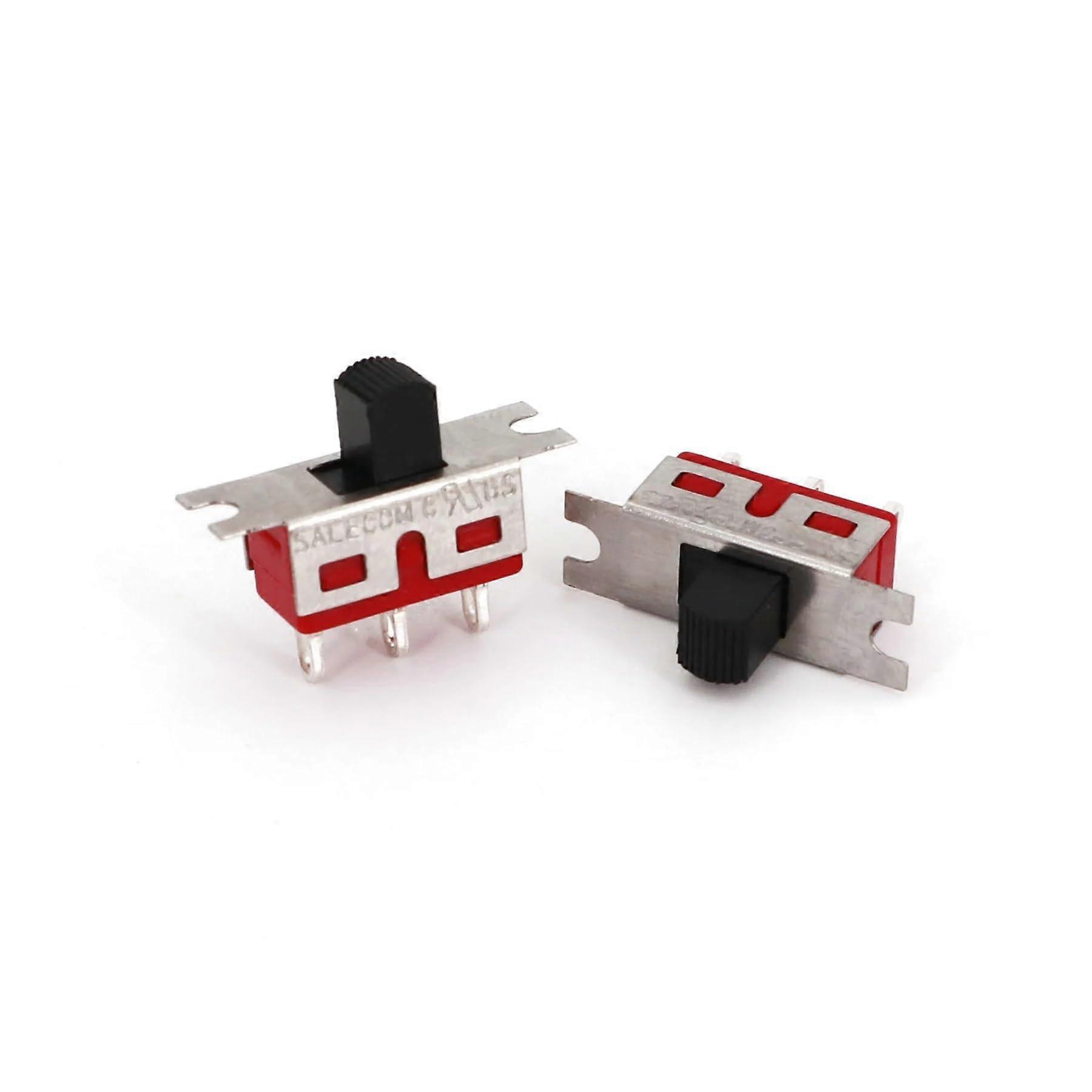 TS-13 5 Pack ON-ON 3-Pin 2-Position SPDT Slide Switch for Electronics Projects and Devices