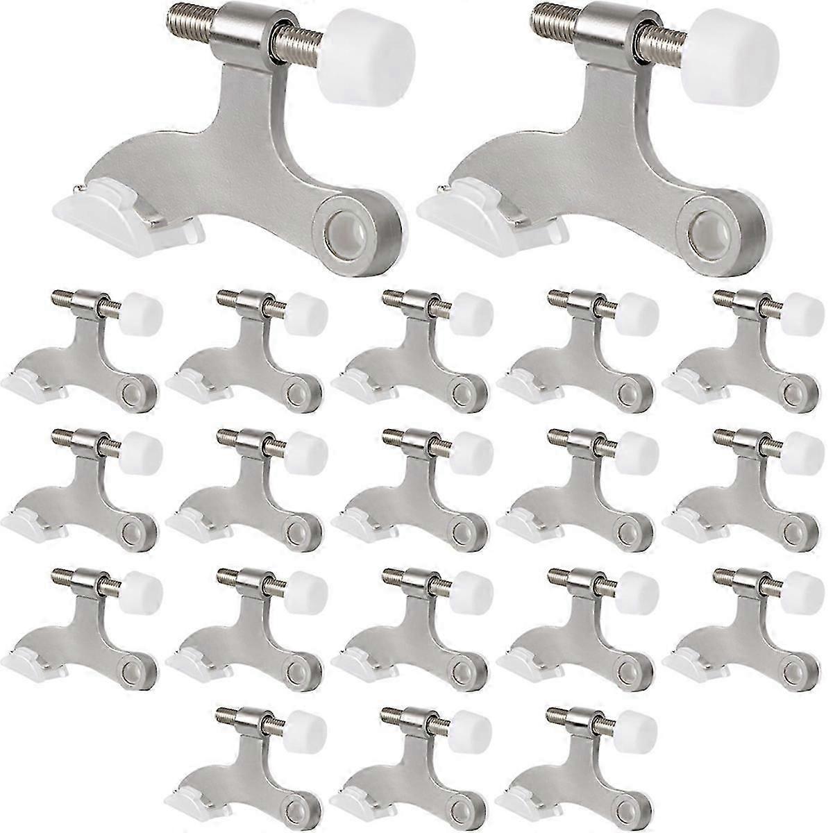 20pack Hinge Pin Door Stops Satin Brushed Door Stopper Adjustable