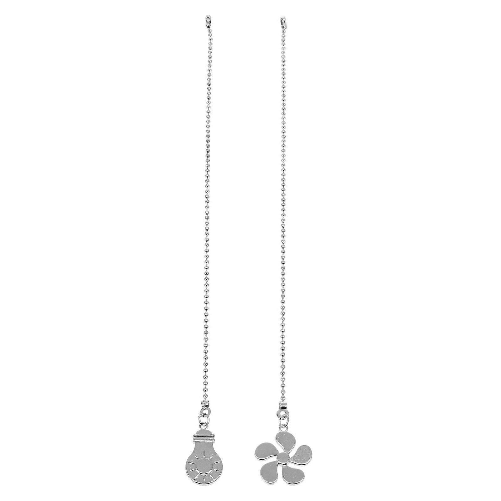 2pcs Ceiling Light Pull Chain Ceiling Fan Chain Extension Chandelier Chain Pendant for Home