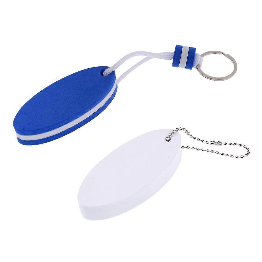 2 Pieces Yachting Boating Floating Key Chain Key Ring - Surfboard Shape