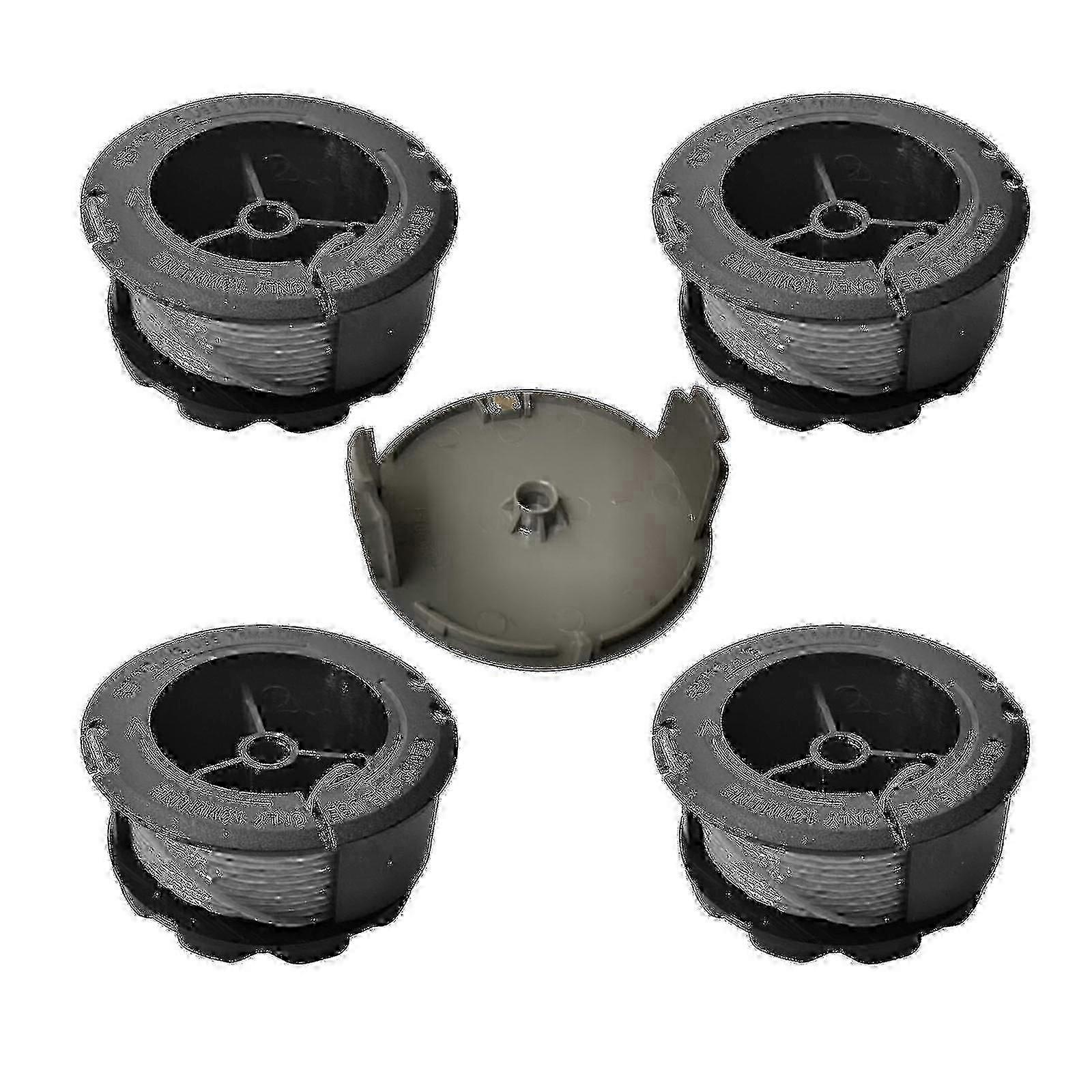 Replacement Trimmer Spool for Bosch Universal Grasscut 1600A01R5J - Lucky B with 4 Spools and 1 Cap