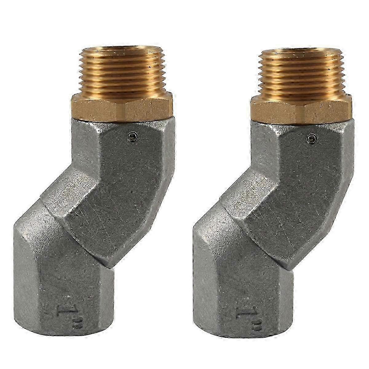 1inch Npt Fuel Transfer Hose Swivel 360 Rotating Connector For Fuel Nozzle Multi Plane Swivel 2pcs -a
