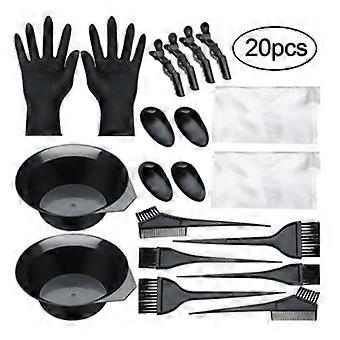 20-teiliges Haarfärbepinsel und Schüssel-Set, Haarfärbeset, Haarfärbeschüssel