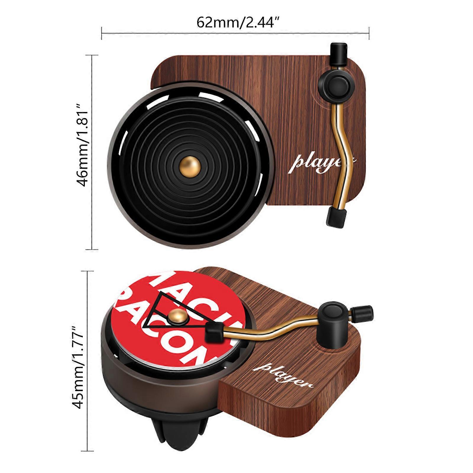 Aromatherapy Diffuser for Car Air Diffusers Freshener Retro Record Player Car Decor