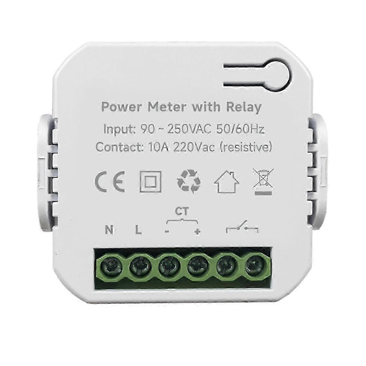 Tuya Smart WiFi Energy Meter with Open Circuit &Current Transformer Clamp KWh Power Monitor for Goo