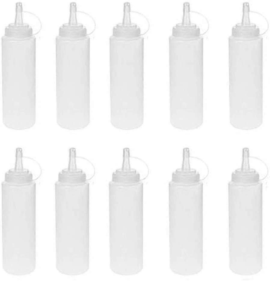 10 Pieces 8oz 240ml Squeeze Bottle, Versatile No Leak Squeeze Bottle