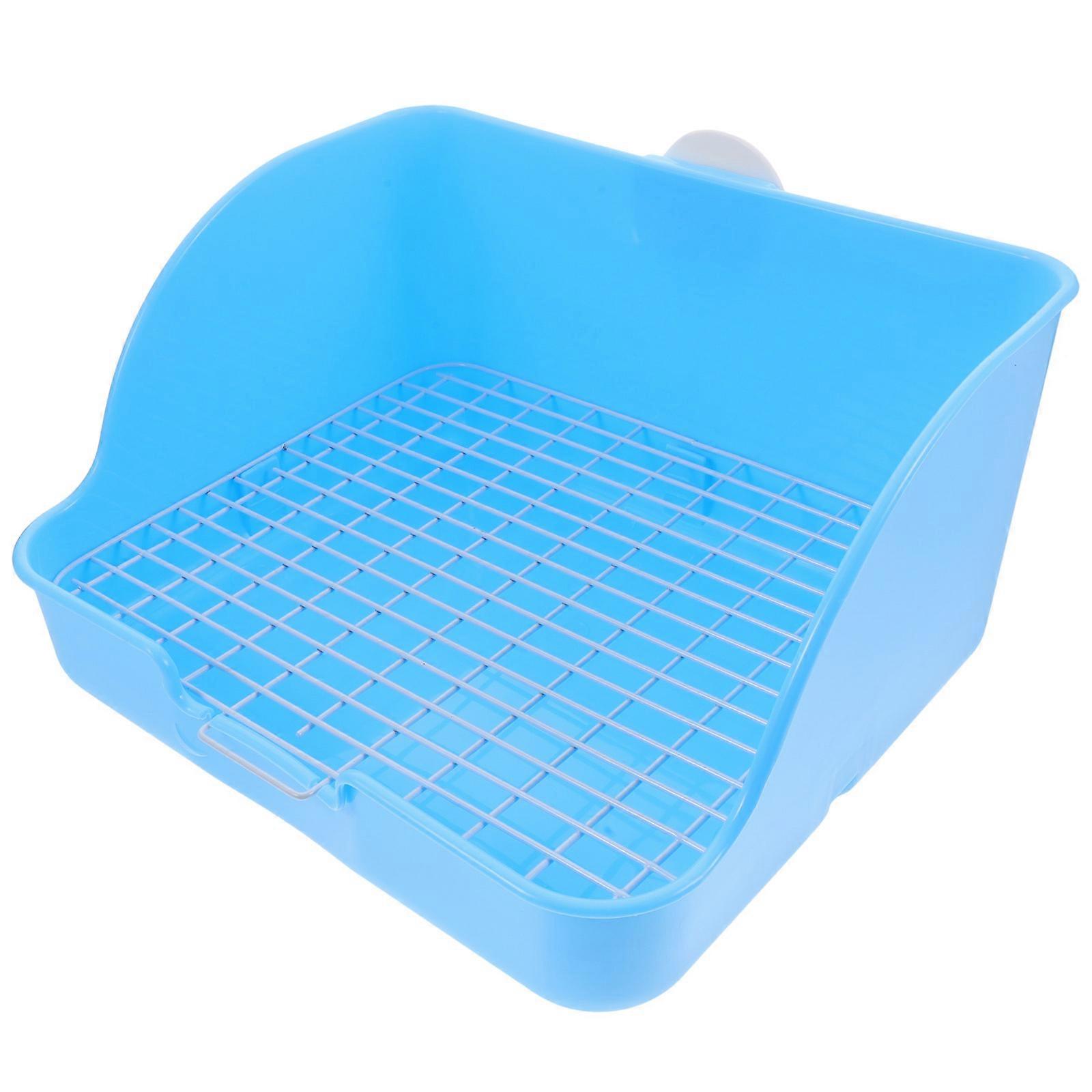 Pet Toilet Pet Potty Trainer Dog Indoor Toilet Pet Training Toilet for Dog Rabbit and Guinea Pig (Blue)