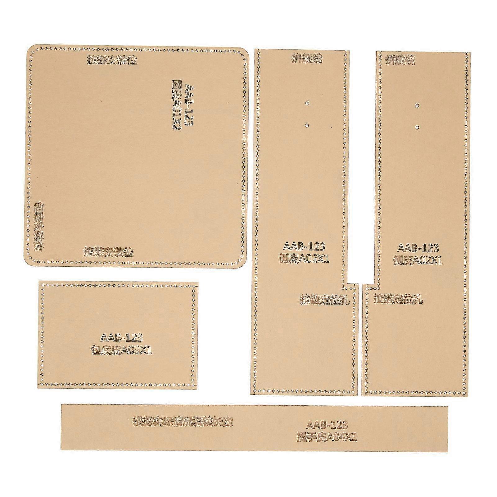 2025 Acrylic Template for Bag Making Leather Pattern Stencil Leatherwork Hand Craft DIY Tool