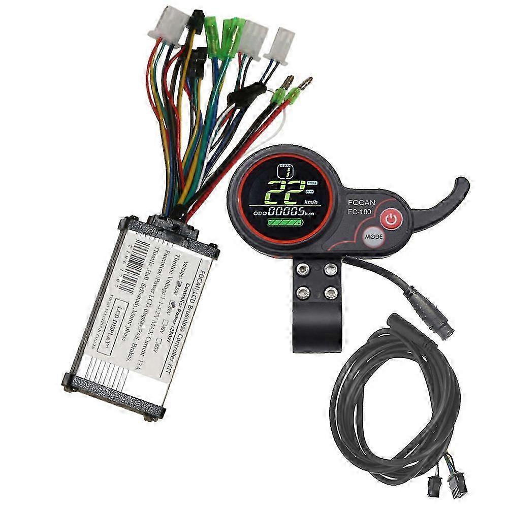 2025 24/36/48/52V/60V Electric Bicycle Controller Scooter LCD Display Control Panel LH100 QS-S4 TF-100 with Shift Switch E-bike Parts