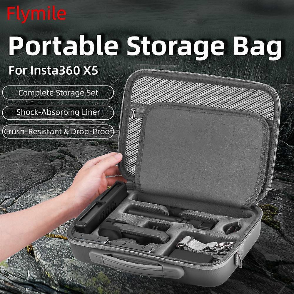 Camera Protective Organiser Bag Portable Includes Shoulder Strap for Insta360 X5